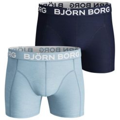 Björn Borg Podwójne Opakowanie Męskich Bokserek Seasonal Solid Xl Niebieskie. Niebieskie bokserki męskie Björn Borg, bez wzorów, z bawełny. Za 179,00 zł.