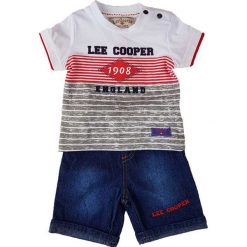 T-shirty chłopięce z nadrukiem: 2-częściowy zestaw w kolorze niebiesko-czerwonym