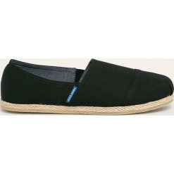 Jack & Jones - Espadryle. Czarne espadryle męskie Jack & Jones, bez wzorów, z gumy. Za 119,90 zł.