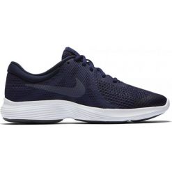 BUTY REVOLUTION 4 (GS). Buty sportowe damskie Nike, bez wzorów, z tkaniny, do biegania, nike revolution. W wyprzedaży za 149,99 zł.