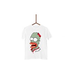 Koszulka Homer Zombi Męska. Białe koszulki męskie marki Failfake, s, bez wzorów, bez kołnierzyka. Za 130,00 zł.