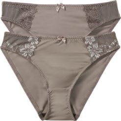 Figi (2 pary) bonprix brunatny + brunatny - szampan. Brązowe figi marki NABAIJI. Za 55,98 zł.