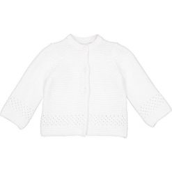 Swetry dziewczęce: Sweter rozpinany, ścieg karbowany, 0 miesięcy – 3 lata Oeko Tex