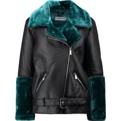 Ivyrevel THRILL Kurtka ze skóry ekologicznej black/green. Czarne bomberki damskie Ivyrevel, z materiału. W wyprzedaży za 461,45 zł.