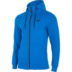 Bluza męska BLM300 - kobalt. Niebieskie bluzy męskie 4f, m, bez wzorów, z dzianiny, z kapturem, bez rękawów, z kapturem. Za 139,99 zł.