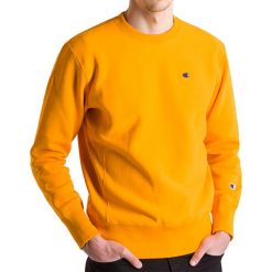 CHAMPION CREWNECK SWEATSHIRT > 214676-OS030. Bluzy męskie Champion, xl, bez wzorów, z bawełny, klasyczne, z klasycznym kołnierzykiem, z długim rękawem, długie, bez kaptura. Za 339,99 zł.