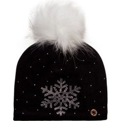 Czapka GRANADILLA SPARKLE SNOW. Czarne czapki damskie Granadilla, na zimę, bez wzorów. W wyprzedaży za 241,00 zł.