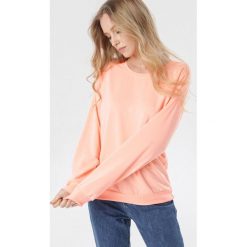 Pomarańczowa Bluza Rachael. Pomarańczowe bluzy damskie Born2be, xl, bez wzorów, z dzianiny, z długim rękawem, długie, bez kaptura. Za 69,99 zł.