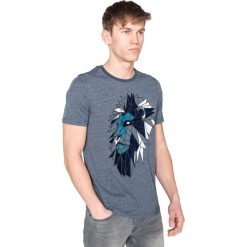 Jack & Jones Aimi Koszulka Niebieski. Niebieskie podkoszulki męskie Jack & Jones, l, z haftami, z bawełny, bez kołnierzyka, krótkie. Za 88,95 zł.
