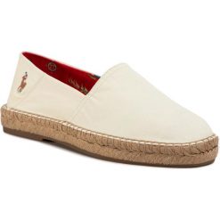Espadryle POLO RALPH LAUREN - Cevio Slip 803785006004 Chic Creme. Brązowe espadryle męskie Polo Ralph Lauren, bez wzorów, z tworzywa sztucznego. Za 389,00 zł.