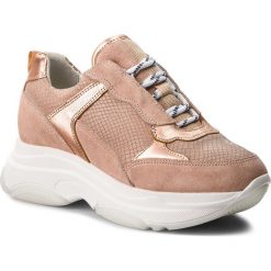 Sneakersy TOGOSHI - TG-03-01-000017 603. Brązowe półbuty damskie marki Togoshi, na co dzień, bez wzorów, ze skóry, bez obcasa, na koturnie, bez zapięcia. W wyprzedaży za 299,00 zł.