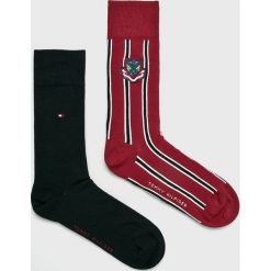 Tommy Hilfiger - Skarpety (2-pack). Brązowe skarpetki męskie marki TOMMY HILFIGER, z bawełny. W wyprzedaży za 39,90 zł.