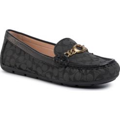Mokasyny COACH - Maegan Driver Sig C G4752 11002151 Black. Czarne mokasyny damskie Coach, ze skóry, na płaskiej podeszwie. W wyprzedaży za 519,00 zł.