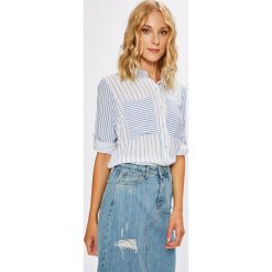 Answear - Koszula Stripes Vibes. Szare koszule damskie ANSWEAR, s, w paski, z wiskozy, klasyczne, z klasycznym kołnierzykiem, z długim rękawem. W wyprzedaży za 79,90 zł.