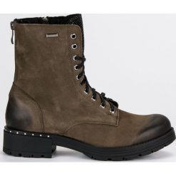 SZNUROWANE BOTKI WORKERY VINCEZA. Żółte botki damskie Vinceza, bez obcasa, na sznurówki. Za 328,90 zł.