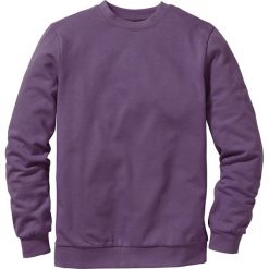 Bluza dresowa bonprix jagodowy. Fioletowe bluzy męskie bonprix, s, bez wzorów, z dzianiny, z okrągłym kołnierzem, bez rękawów, bez kaptura. Za 44,99 zł.