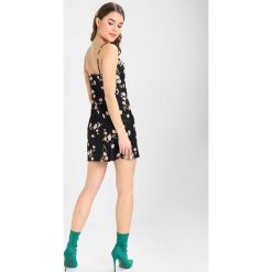 Sukienki: Topshop FLORAL COWL NECK SLIP Sukienka koktajlowa black