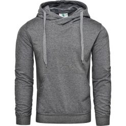 Bluza męska z kapturem grafitowa Recea. Szare bluzy męskie Recea, xl, bez wzorów, z bawełny, klasyczne, z kominem, bez rękawów, z kapturem. Za 39,99 zł.