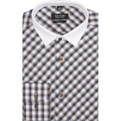 Koszula barnet 1757 długi rękaw slim fit brąz. Szare bez kategorii marki Recman, m, z długim rękawem. Za 29,99 zł.