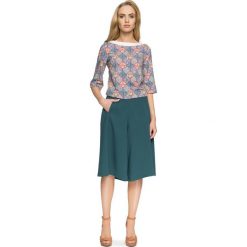 GABRIELE Bluzka z rękawami 3/4 - model 4. Szare bluzki damskie Stylove, s, z nadrukiem, z elastanu, eleganckie, bez kołnierzyka, z długim rękawem. Za 243,00 zł.