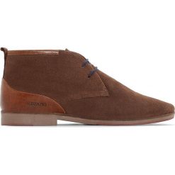 Buty zimowe męskie: Skórzane botki typu desert TOURNAN