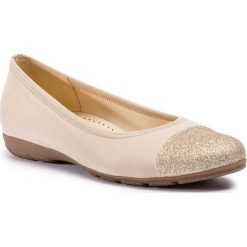 Baleriny GABOR - 84.161.42 Beige/Honey. Brązowe baleriny damskie marki Gabor, bez wzorów, ze skóry, bez obcasa. W wyprzedaży za 249,00 zł.