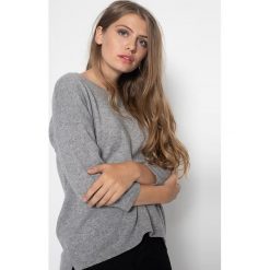 Kaszmirowy sweter w kolorze szarym. Szare swetry damskie Just Cashmere, xl, bez wzorów, z kaszmiru, bez rękawów, bez kaptura. W wyprzedaży za 299,95 zł.