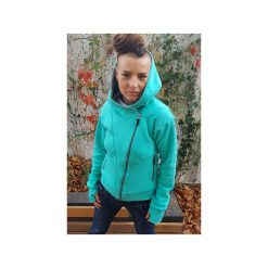 The bassman bluza bawełna organiczna. Niebieskie bluzy damskie Slogan ubrania ekologiczne, etyczne i wegańskie, m, bez wzorów, z bawełny, bez rękawów, bez kaptura. Za 319,00 zł.