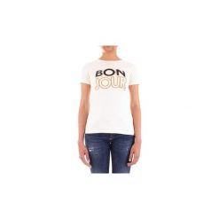 T-shirty z krótkim rękawem Fracomina FR19SM025. Białe t-shirty damskie Fracomina, s, bez wzorów, bez kołnierzyka. Za 151,40 zł.