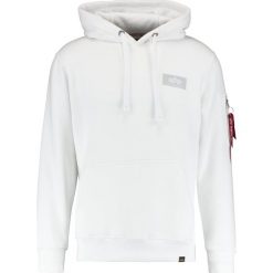 Bejsbolówki męskie: Alpha Industries BACK PRINT Bluza z kapturem weiss