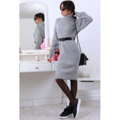 Sweter ZAIRA. Szare bluzy damskie IVET, na jesień, bez wzorów, z długim rękawem, długie, bez kaptura. W wyprzedaży za 69,00 zł.