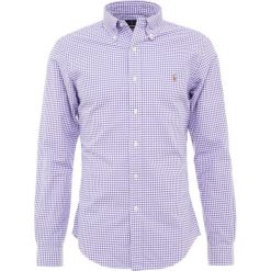 Polo Ralph Lauren OXFORD SLIM FIT Koszula lavender/withe. Fioletowe koszule męskie Polo Ralph Lauren, m, bez wzorów, z bawełny, polo, bez rękawów. Za 419,00 zł.