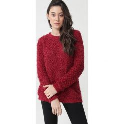 Bordowy Sweter Shania. Czerwone swetry damskie Born2be, uniwersalny, długie. Za 89,99 zł.