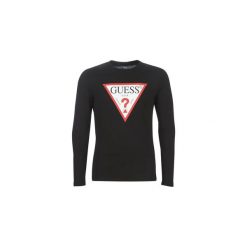 T-shirty z długim rękawem Guess CN LS LOGO TEE. Czarne t-shirty męskie Guess, s, z aplikacjami, bez kołnierzyka, długie. Za 149,00 zł.
