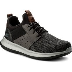 Buty SKECHERS - Camben 65474/BKGY Black/Gray. Szare buty sportowe męskie Skechers, ze skóry ekologicznej, bez zapięcia, na fitness i siłownię. Za 299,99 zł.