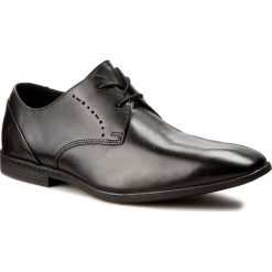 Półbuty CLARKS - Bampton Lace 261197957 Black Leather. Czarne buty wizytowe męskie Clarks, bez wzorów, ze skóry ekologicznej, klasyczne, bez zapięcia. W wyprzedaży za 199,00 zł.
