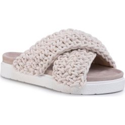 Klapki INUIKII - Women Woven 70104-5 White. Brązowe klapki damskie Inuikii, bez wzorów, ze skóry, bez obcasa. Za 889,00 zł.