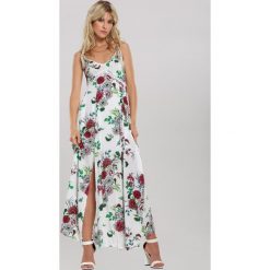 Biała Sukienka Be Obtainable. Białe sukienki damskie other, s, w kwiaty, bez kołnierzyka, bez rękawów, maxi. Za 84,99 zł.