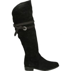 Kozaki - 2113404 NERO. Czarne buty zimowe damskie marki Venezia, z materiału, na obcasie. Za 329,00 zł.
