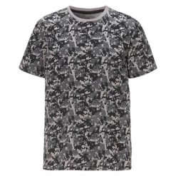 Cellbes T-shirt szary we wzory male szary/ze wzorem M. Szare t-shirty męskie Cellbes, m, bez wzorów, z dżerseju, z kontrastowym kołnierzykiem. W wyprzedaży za 45,00 zł.