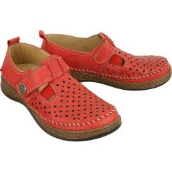 COMFORTABEL 941861-4 rot, półbuty letnie damskie. Półbuty damskie Comfortabel, na lato, bez wzorów, ze skóry, bez obcasa, bez zapięcia. Za 299,90 zł.