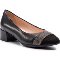 Półbuty HISPANITAS - Alba-V9 HV98818 Black. Czarne półbuty damskie Hispanitas, bez wzorów, ze skóry, bez obcasa, na obcasie, bez zapięcia. W wyprzedaży za 299,00 zł.