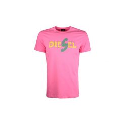 T-shirty z krótkim rękawem Diesel 00SEXR 0HARE / T-Diego-Za. Różowe t-shirty męskie Diesel, xl, bez wzorów, bez kołnierzyka, krótkie. Za 159,00 zł.