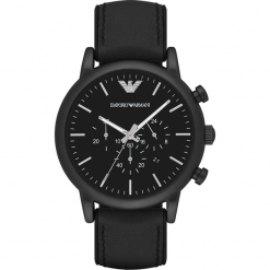 Zegarek EMPORIO ARMANI - Luigi AR1970 Black/Black. Czarne zegarki męskie Emporio Armani. Za 1249,00 zł.