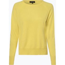 SvB Exquisit - Sweter damski z czystego kaszmiru, żółty. Żółte swetry klasyczne damskie SvB Exquisit, z dzianiny. Za 899,95 zł.