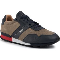 Sneakersy BOSS - Parkour 50411214 10214574 01 Open Beige 284. Brązowe sneakersy męskie Boss, bez zapięcia. Za 849,00 zł.