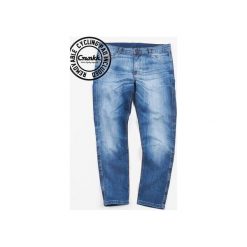 Klimmer Dark Jeans. Niebieskie spodnie męskie Crankk, na co dzień, s, bez wzorów, z bawełny, klasyczne. Za 319,00 zł.