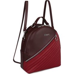 Plecak w kolorze bordowo-czerwonym - 30 x 26 x 13 cm. Czerwone plecaki damskie Beverly Hills Polo Club, bez wzorów, ze skóry. W wyprzedaży za 169,95 zł.