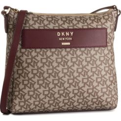 Torebka DKNY - R92EJC43 Chn Lg/Bldred QLA. Brązowe listonoszki damskie DKNY, bez wzorów, ze skóry ekologicznej, bez dodatków. W wyprzedaży za 499,00 zł.