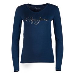 Pepe Jeans T-Shirt Damski Mara S, Ciemny Niebieski. Niebieskie koszulki damskie Pepe Jeans, s, bez wzorów, z jeansu, bez kołnierzyka, bez rękawów. W wyprzedaży za 176,00 zł.